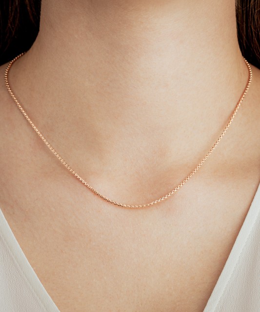 Gold chain "Box" 1.7mm