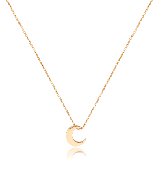 Gold chain with pendant "moon"