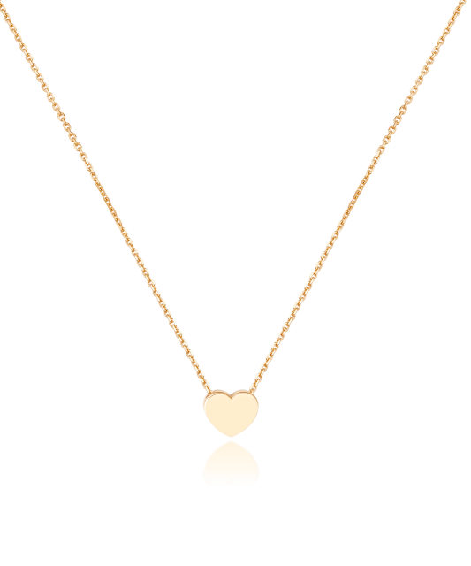 Gold chain with pendant "heart"