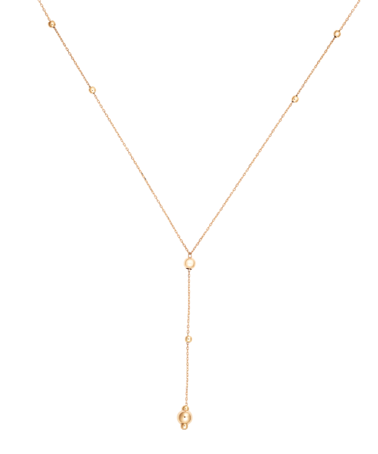 Gold chain with pendants