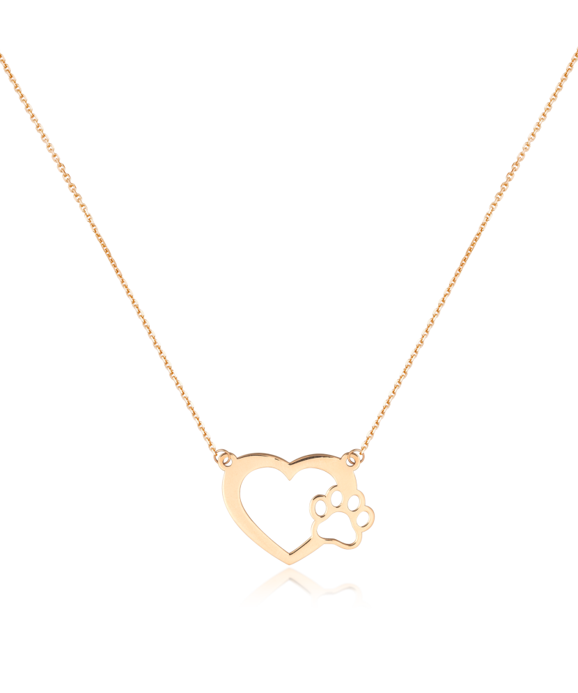 Gold chain with pendant "Foot"