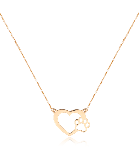Gold chain with pendant "Foot"