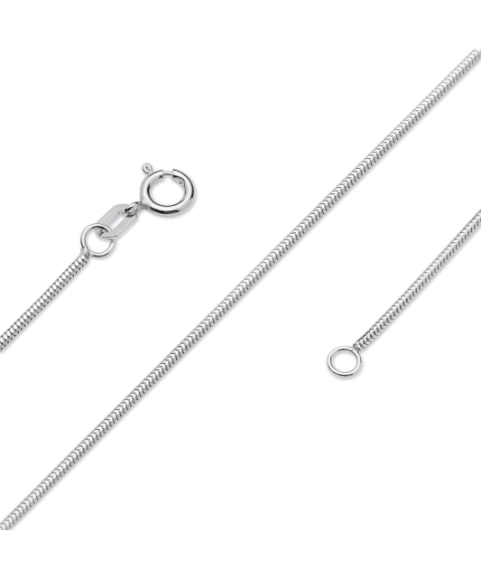 Sterling silver chain "Snake"1.4mm
