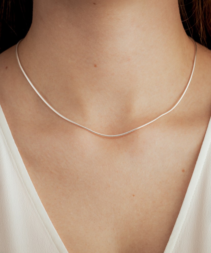 Sterling silver chain "Snake"1.4mm