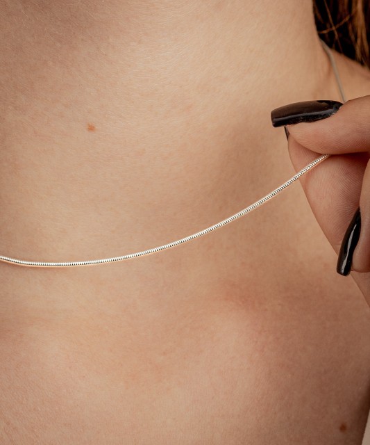 Sterling silver chain "Snake"1.4mm