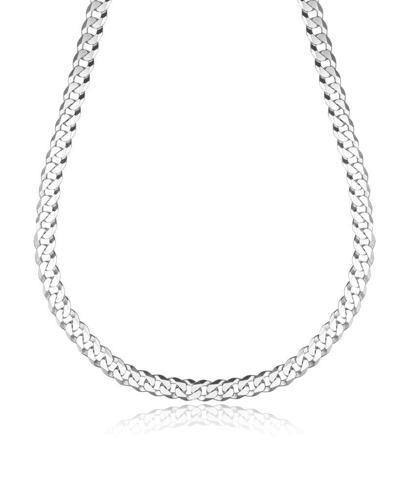 Sterling silver chain "Curb" 6mm
