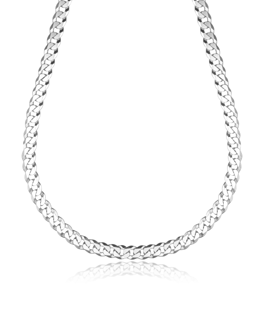 Sterling silver chain "Curb" 6mm