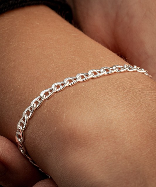 Sterling Silver bracelet "Marina" 4.2mm