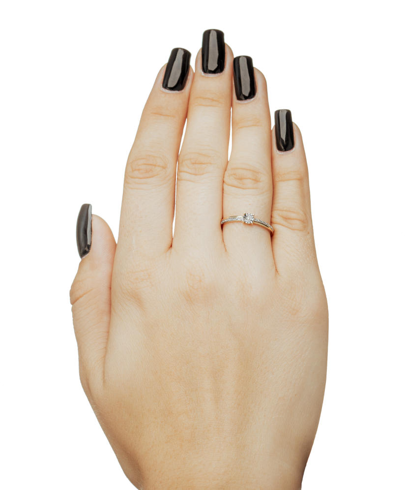 Yellow Gold ring with diamonds