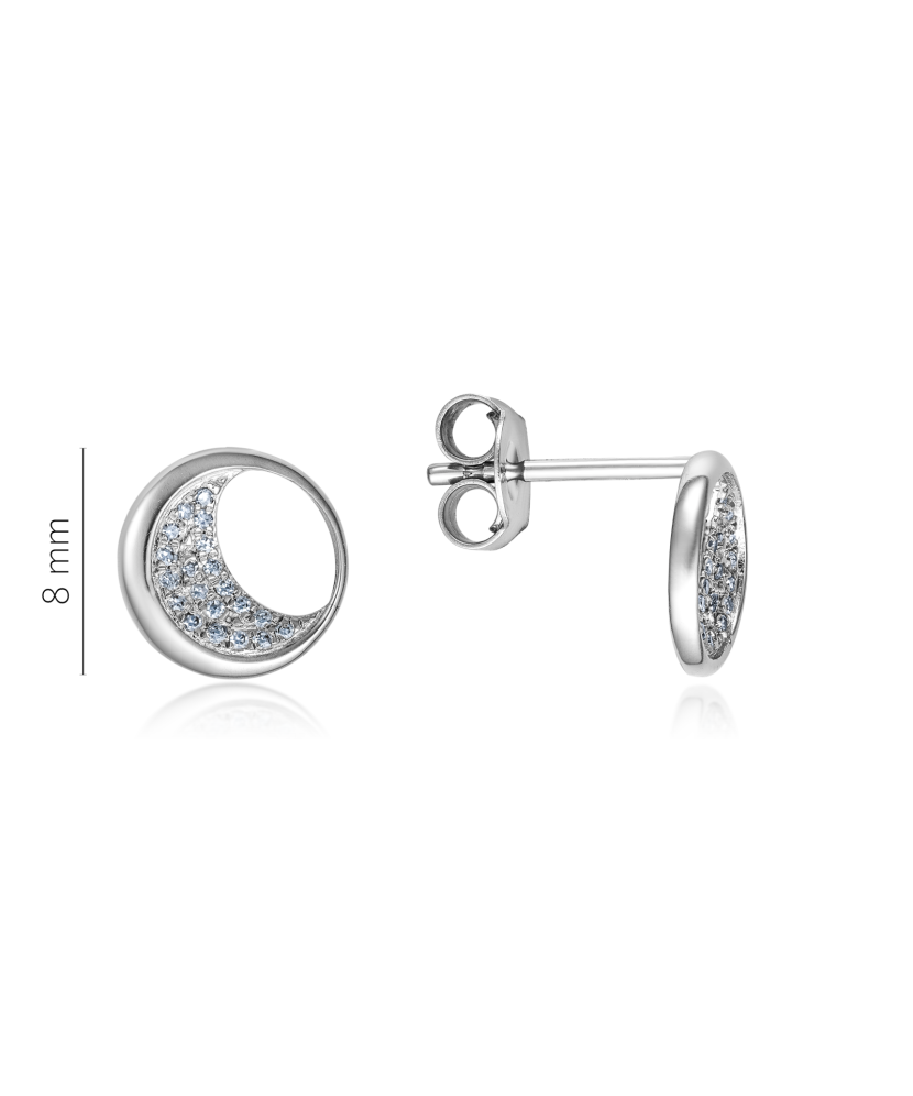 White gold earrings with diamonds