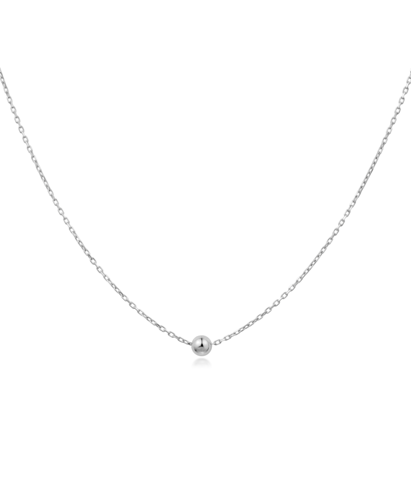 White gold chain with pendant