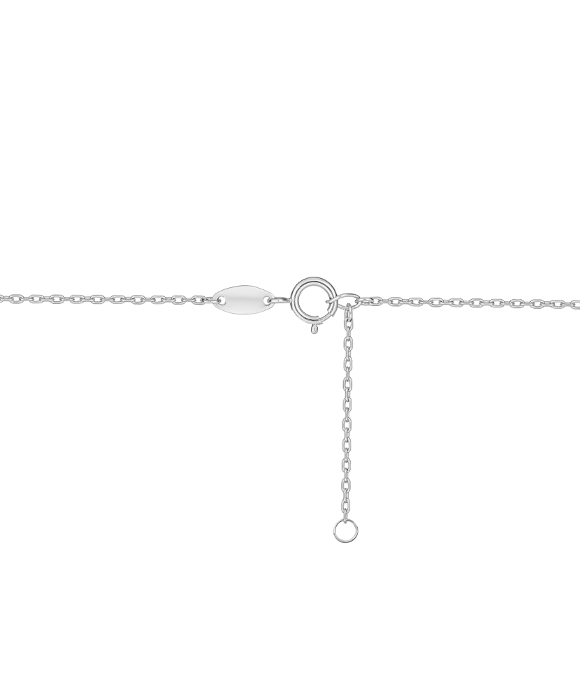 Valkokultaketju riipuksella