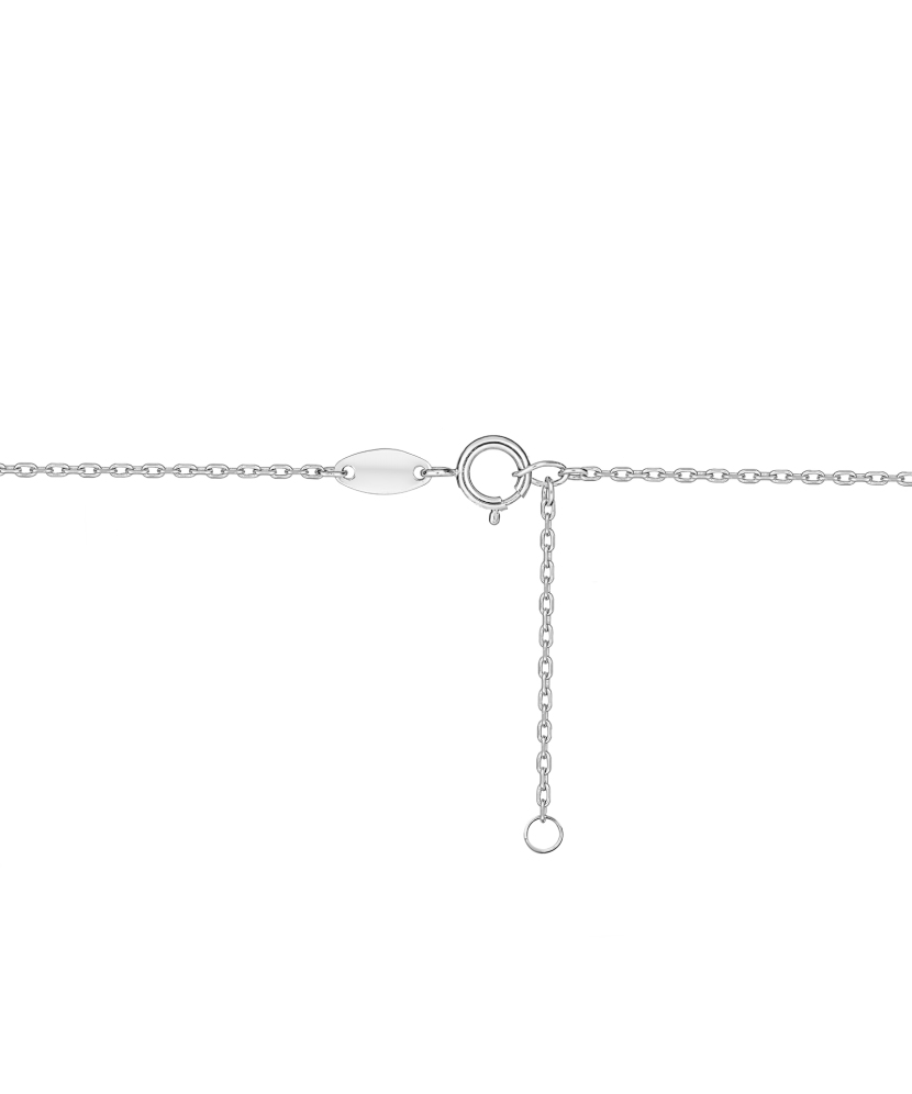 White gold chain with pendant "Cross"