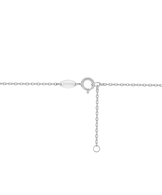 White gold chain with pendant "Cross"