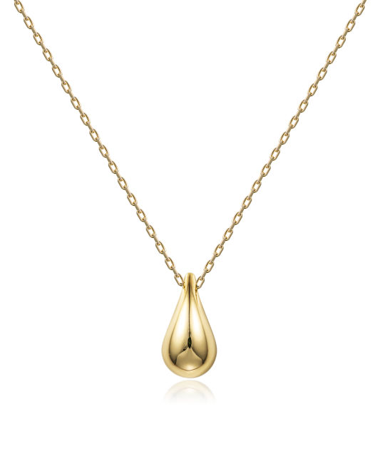 Yellow gold chain with pendant