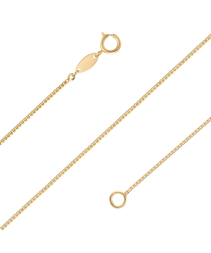Yellow gold chain "Box"