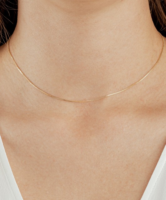 Yellow gold chain "Box"