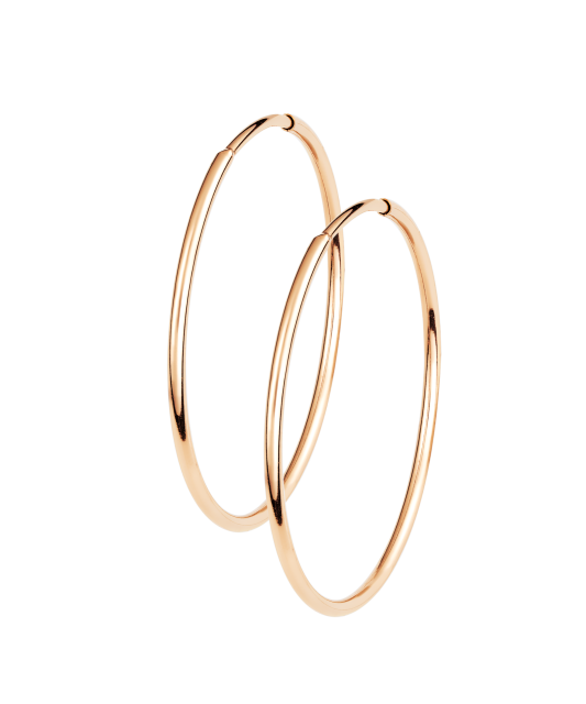 Gold hoop earrings 24mm