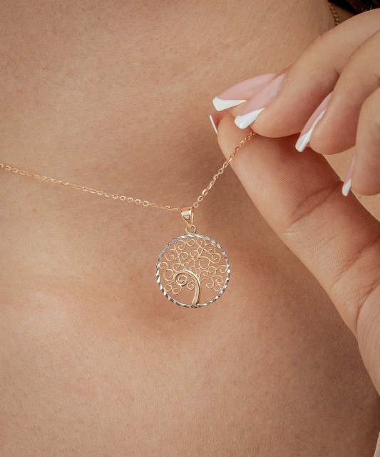 Gold pendant "Tree of life"