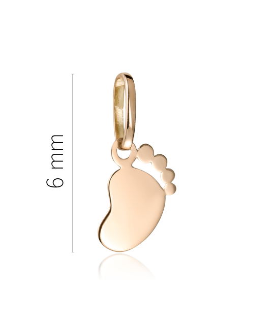 Gold pendant "foots"