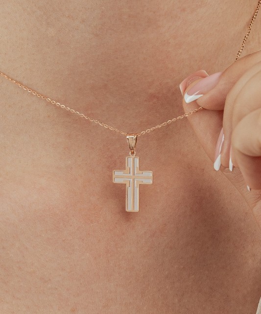 Gold pendant "cross"