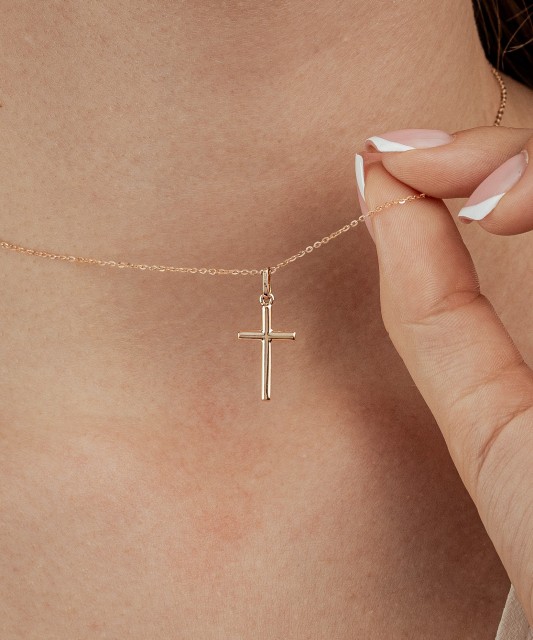 Gold pendant "cross"
