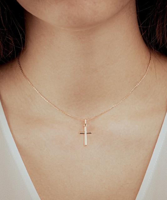 Gold pendant "cross"
