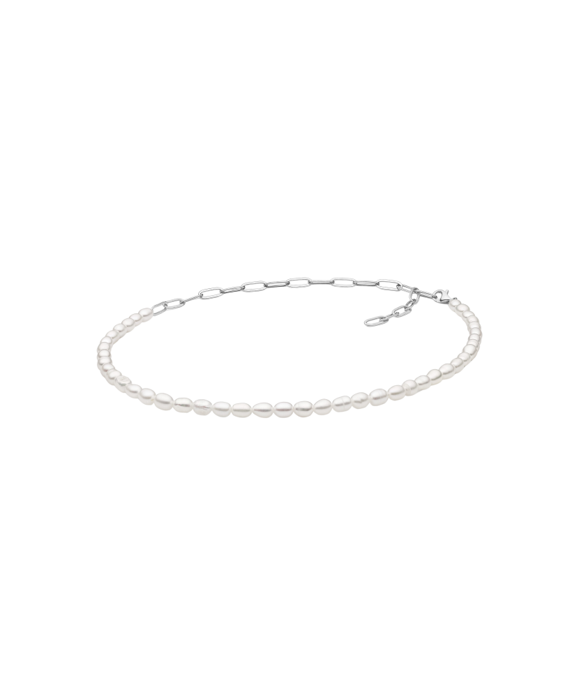 Helmikaulakoru hopealla