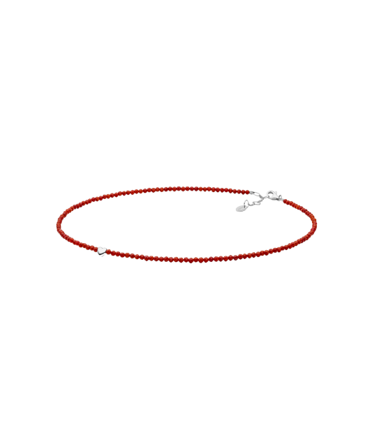 Coral Necklace with sterling silver
