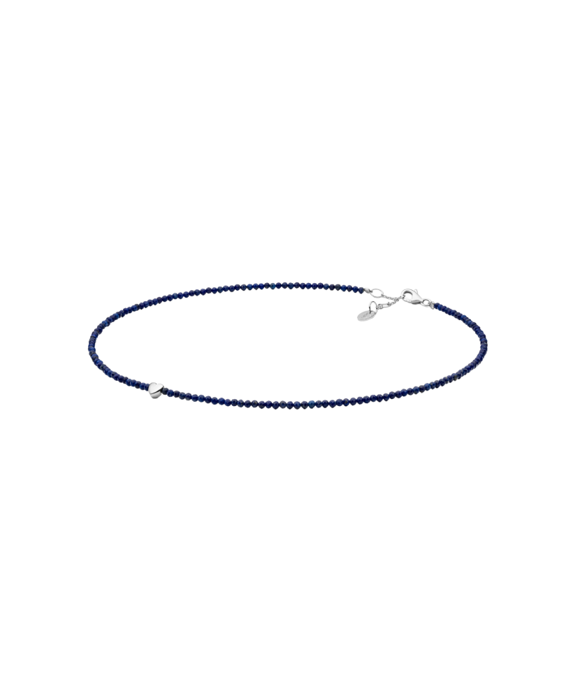 Lazurite Necklace With sterling Silver