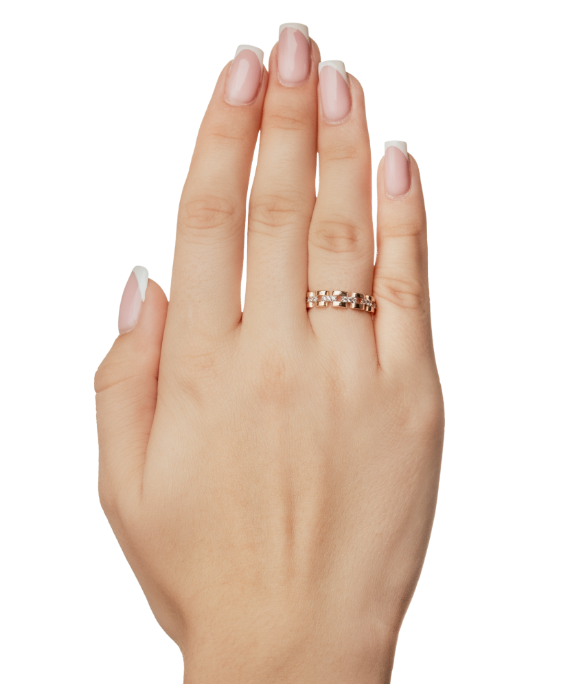 Kultasormus zirkoneilla