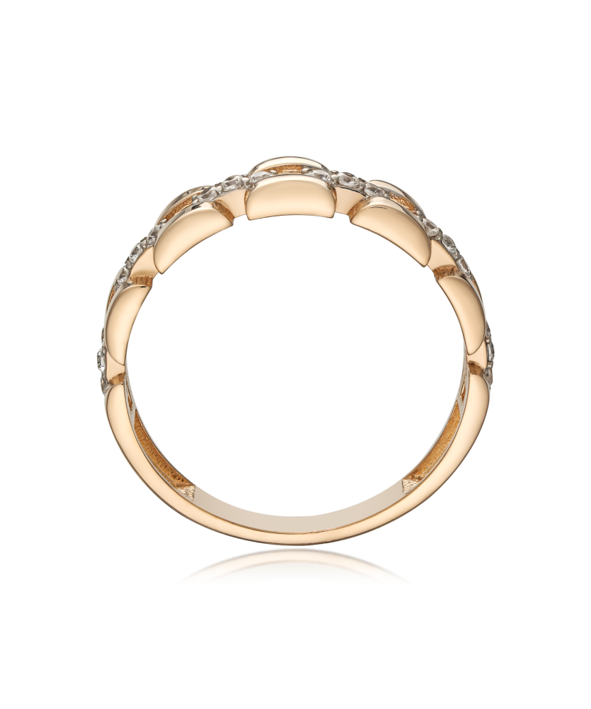 Kultasormus zirkoneilla