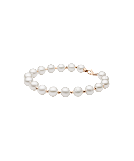 Pearl bracele with gold