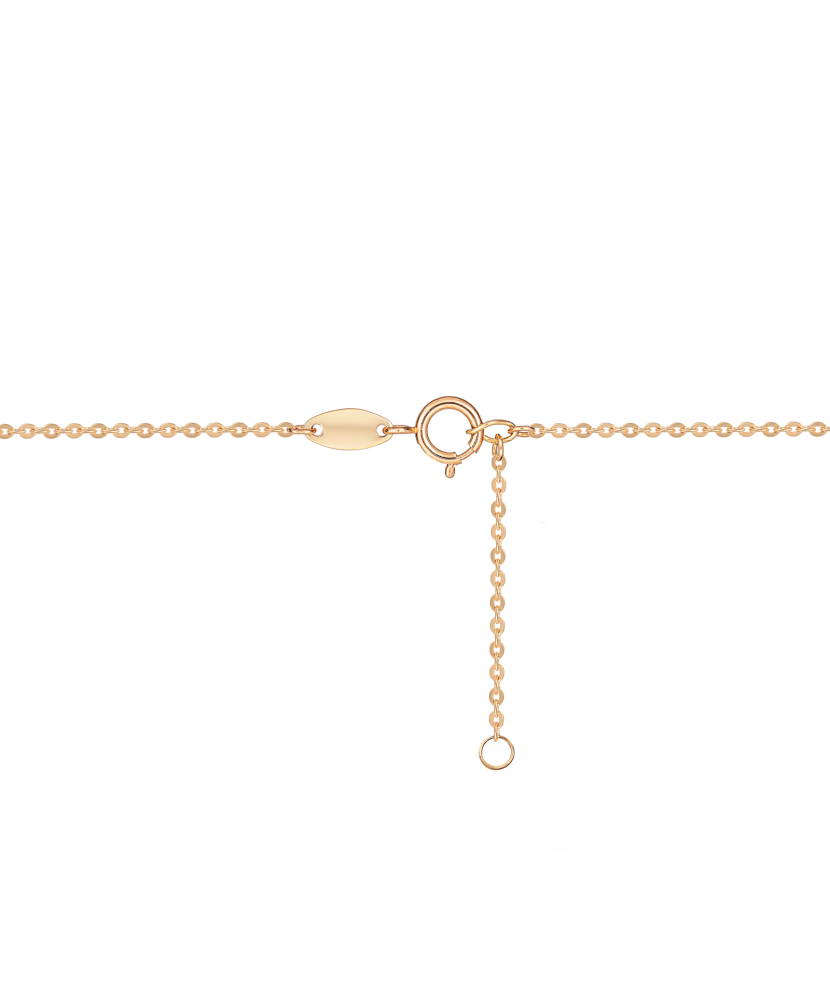 Yellow Gold chain with diamond pendant