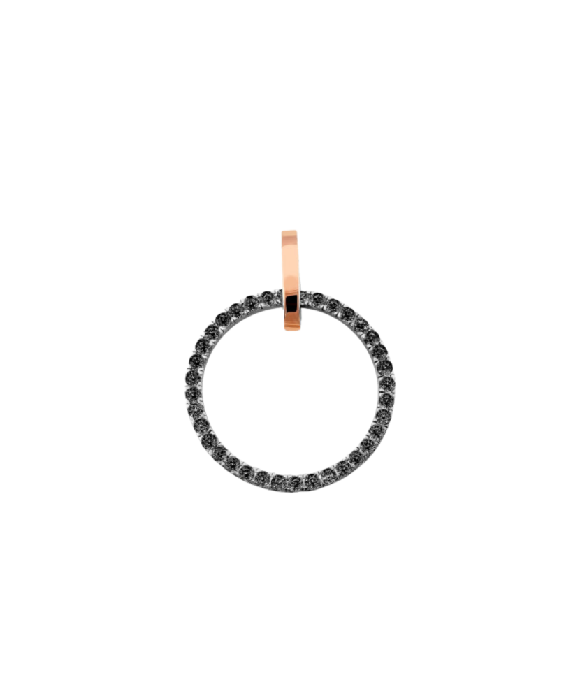 Gold plated Sterling silver pendant with zirconium