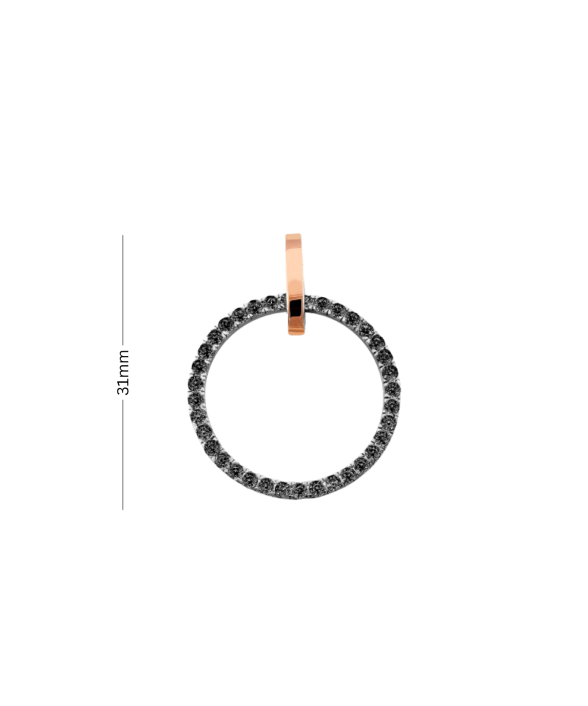 Hopea riipus kullalla peitetty ja zirkoneilla