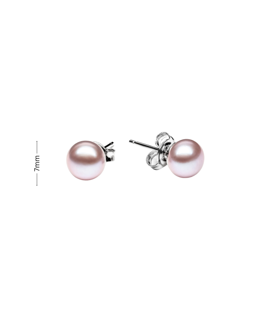 Sterling silver earrings with pearls