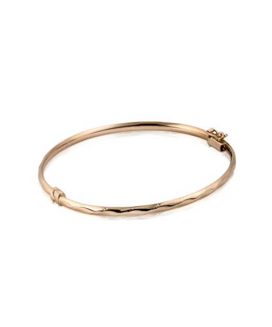 Gold hard bracelet