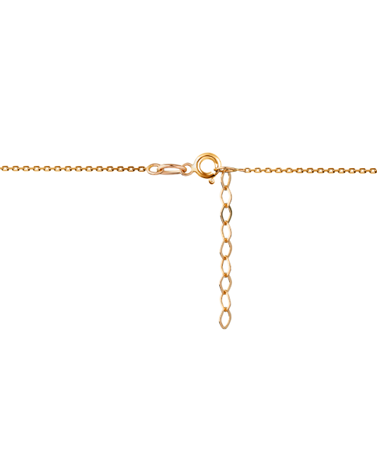 Gold chain with nacre pendant
