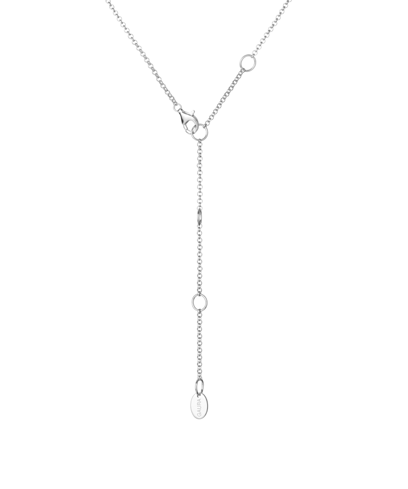 Sterling silver chain with pearls