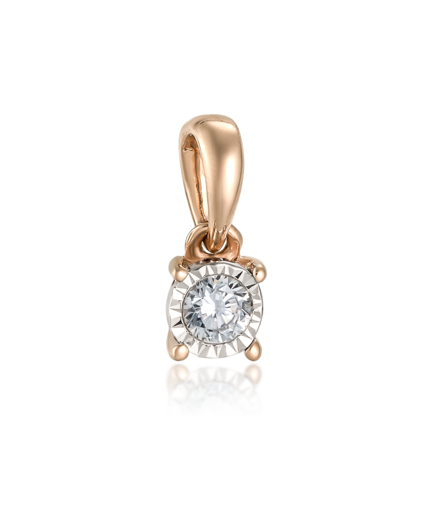 Kultainen riipus timantilla