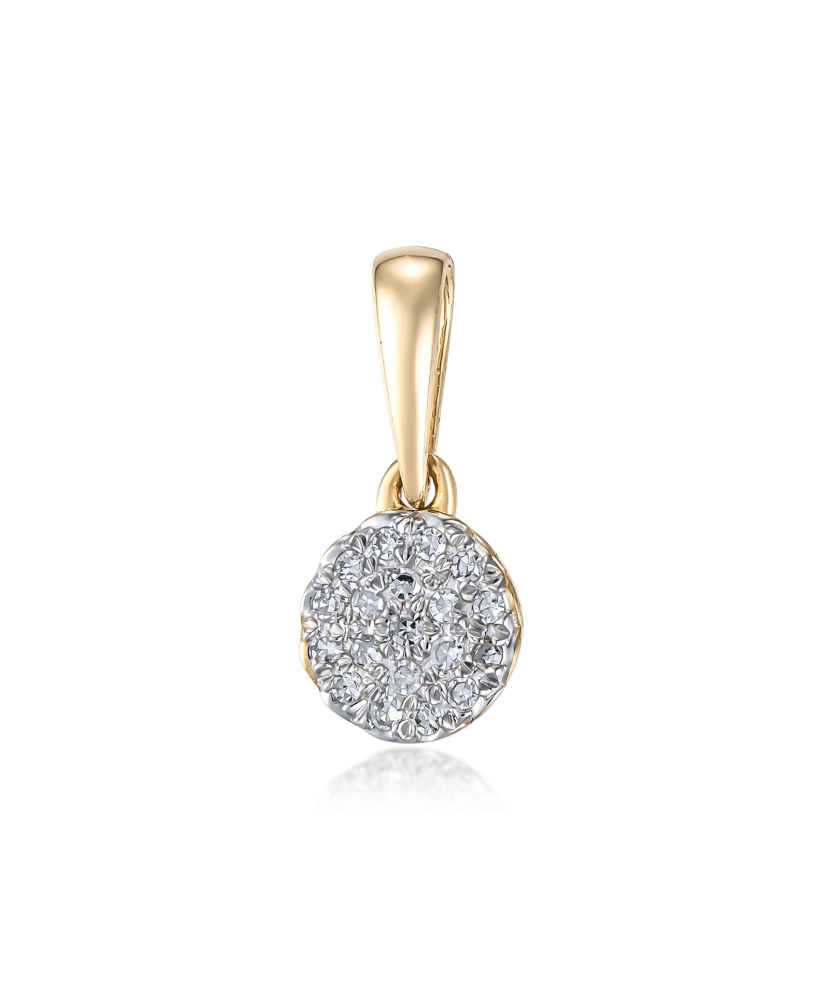Yellow Gold pendant with diamonds