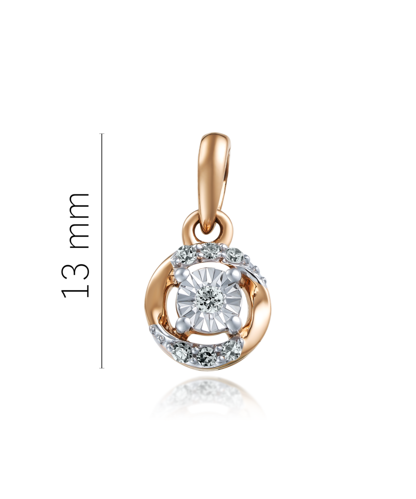 Kultainen riipus timanteilla