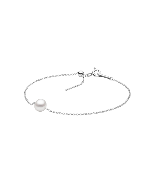 Silver Bracelet With Pearl