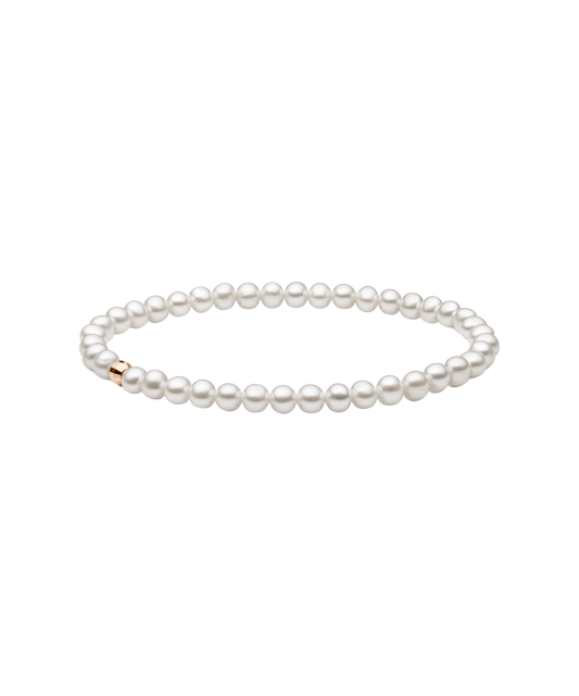 Pearl bracele twith gold