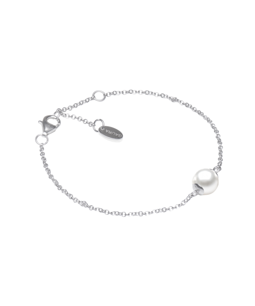 Silver Bracelet With Pearl