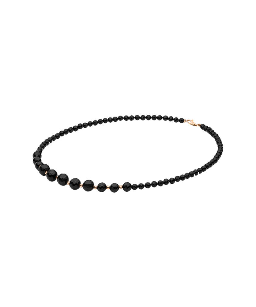 Necklace with onyx and gold