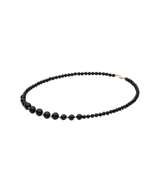 Necklace with onyx and gold