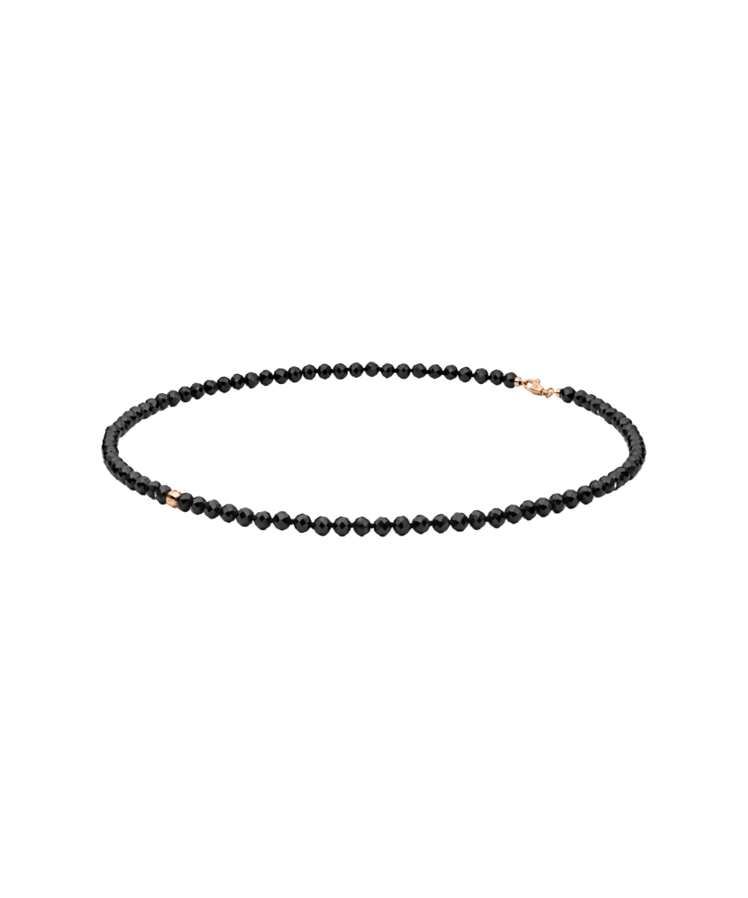 Kaulakoru spinelleillä ja kullalla