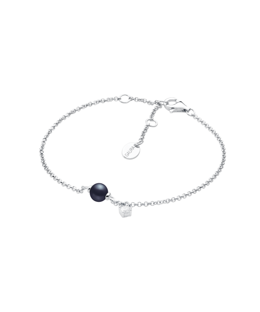 Sterling Silver bracelet with pearl and zirconium